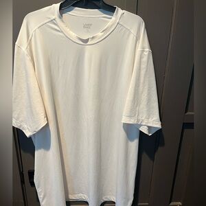 Lands End Cream Short Sleeve Shirt XXL Tall New $20